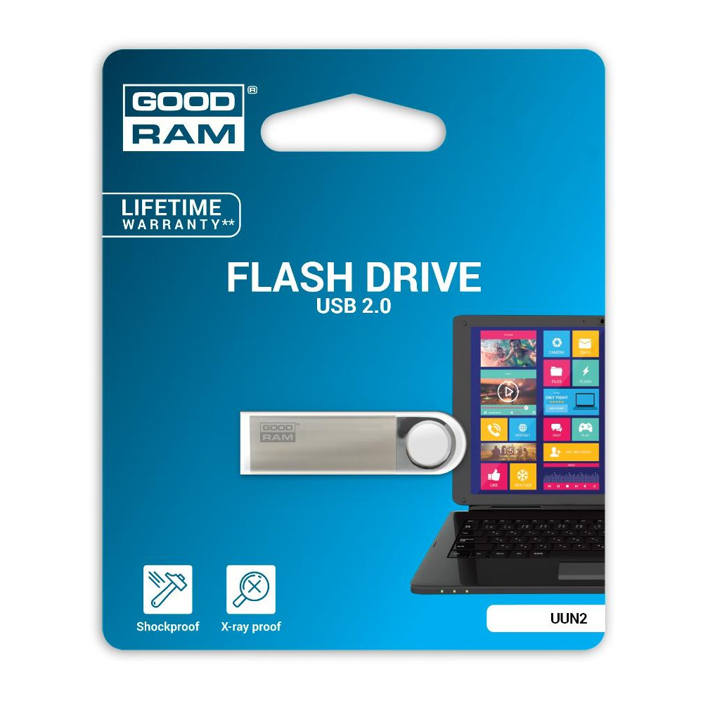 Pendrive GoodRAM 64GB UNN2 metal USB 2.0 - retail blister