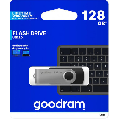 Chiavetta/Pendrive USB Goodram Twister 128GB nera USB 2.0