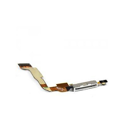 Connettore Carica con cavo flat per iPhone 4 Bianc