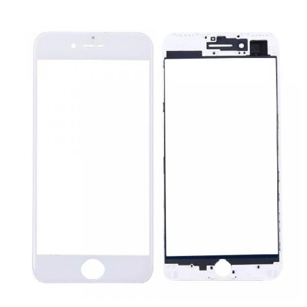 Vetro Frontale con Frame per iPhone 7 Bianco