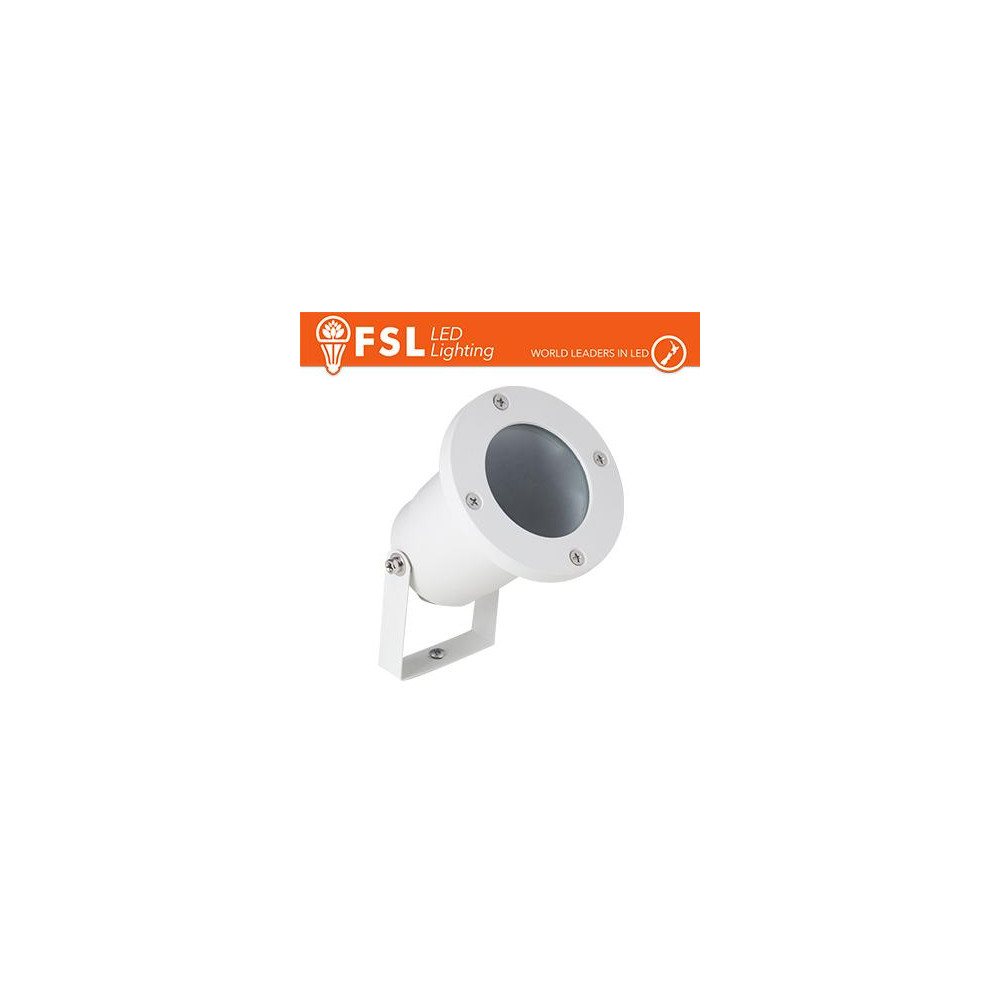 Faretto giardino orientabile picchetto ip65 gu10 Bianco