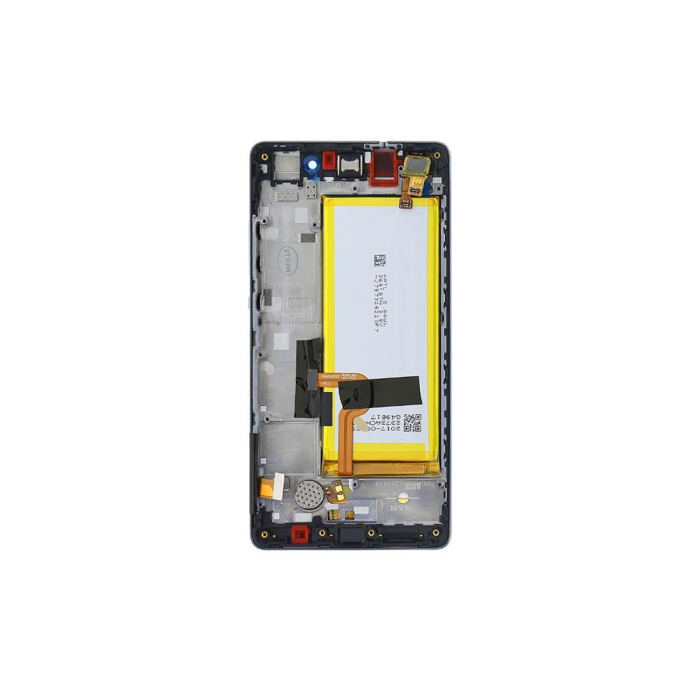 Huawei P8 Lite LCD Service Pack con Batteria 02350KCW Nero