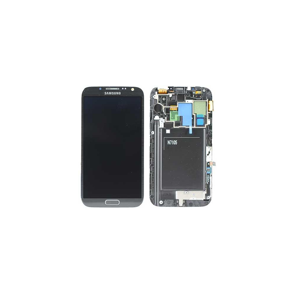 LCD + TOUCH ORIGINALE PER GALAXY NOTE2 LTE (N7105) GRIGIO