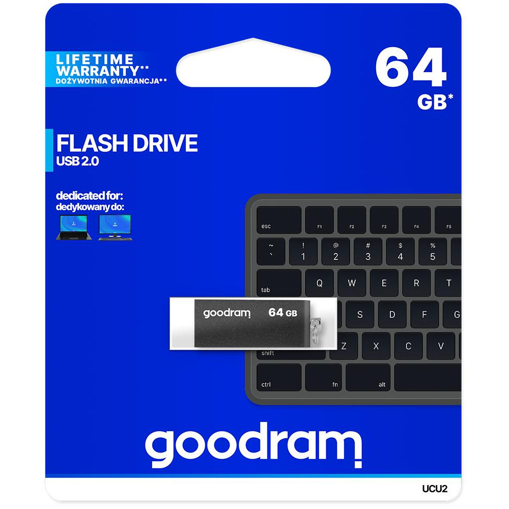 Pendrive GoodRAM 64GB UCU2 USB 2.0 - retail blister