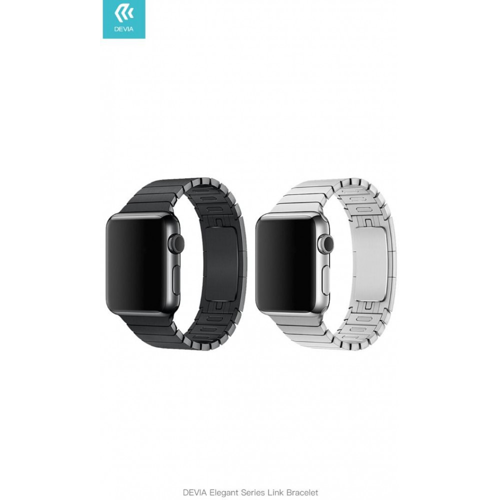 Cinturino Apple Watch 4 serie 44mm Elegant Series Link Silve