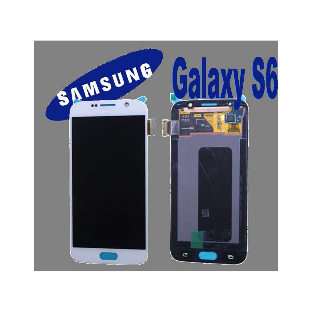 LCD + TOUCH ORIGINALE PER GALAXY S6 BIANCO GH97-17260B