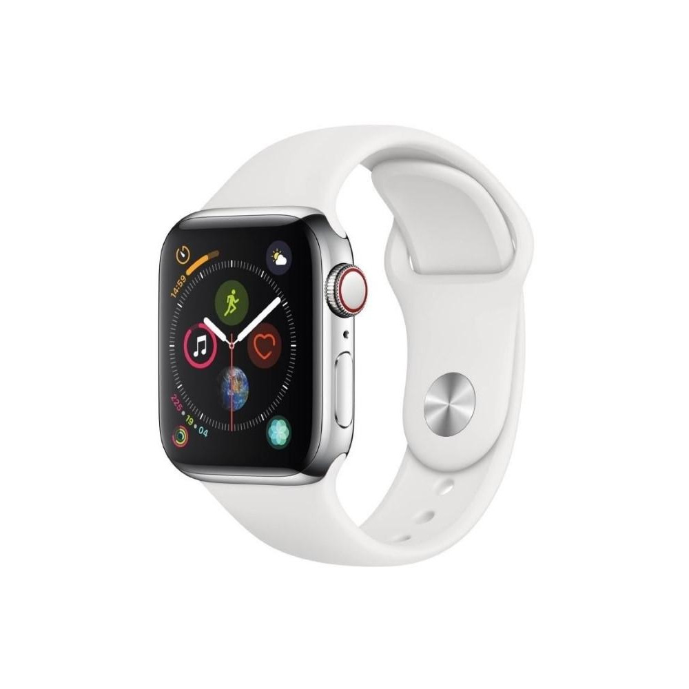 Apple Watch Series 4-44mm Silver/White Wifi A1978 Usato G A