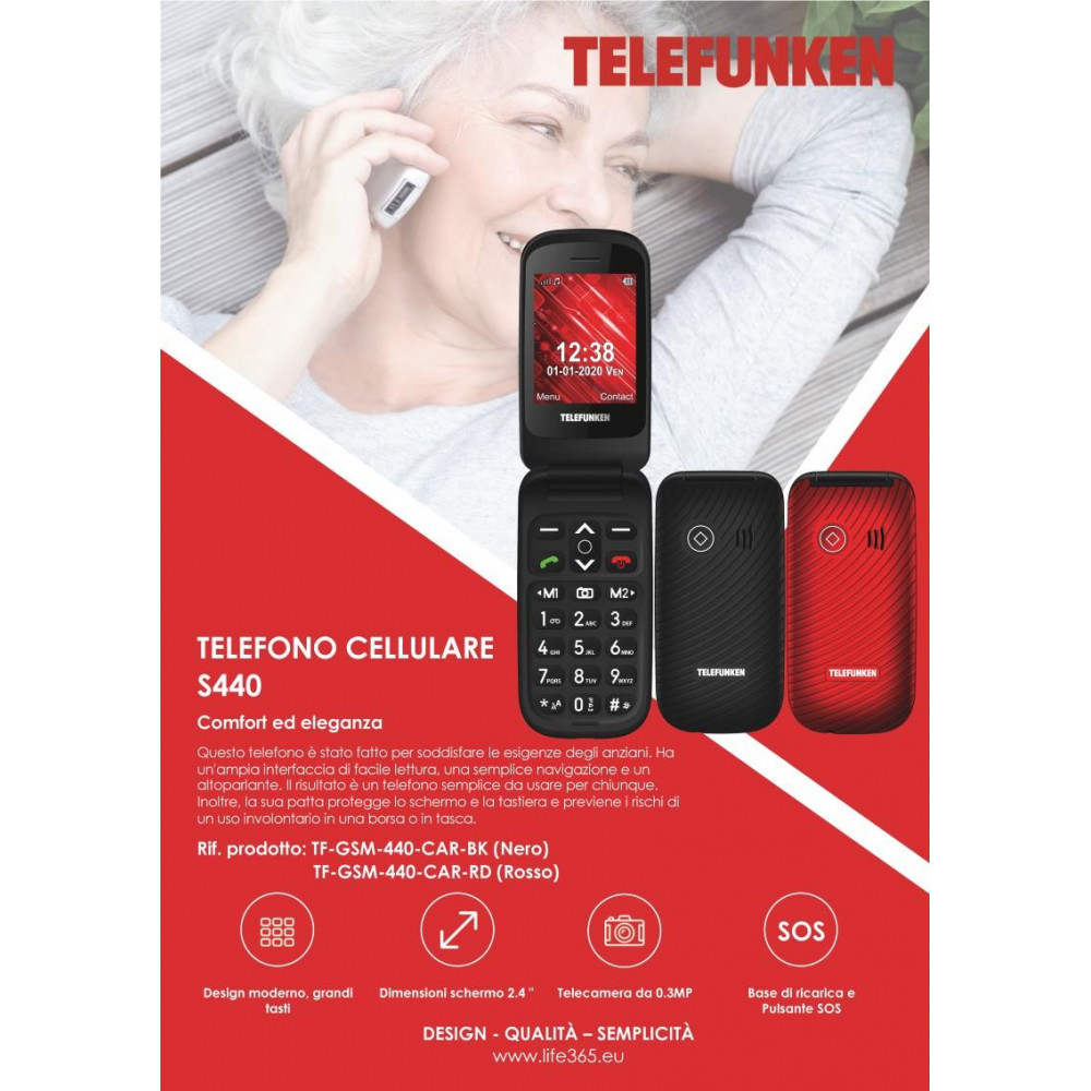 Telefono Cellulare S440 Telefunken con Lcd 2.4