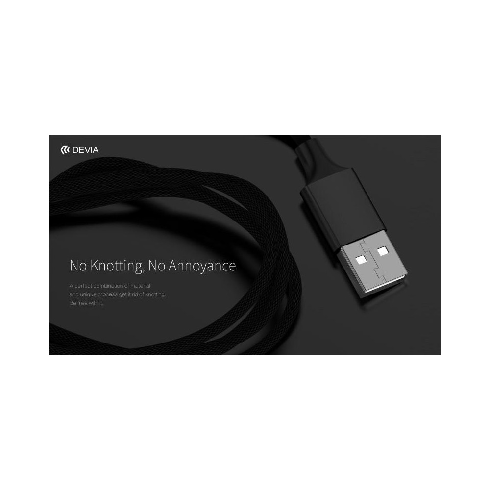 Cavo M-Usb Android Pheez 1mt per Carica Rapida Nero