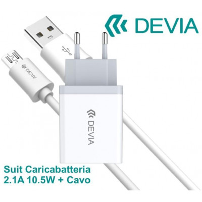 Suit Carica Batteria 2,1A e Cavo m-usb Android